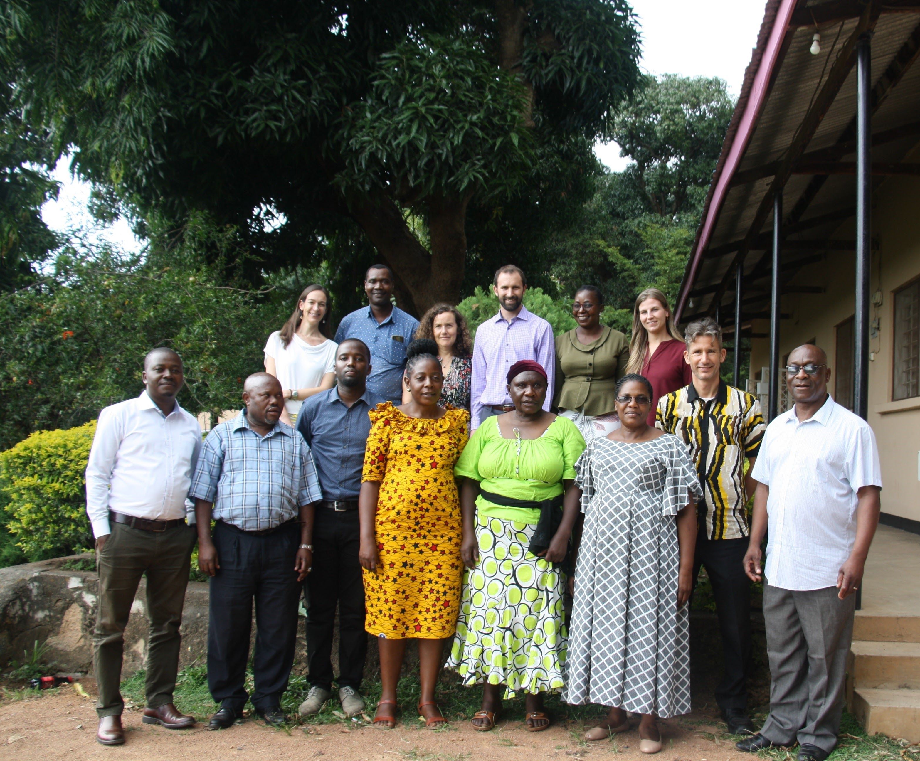All participants in February’s blood pressure training, including investigators and religious leaders, at Mwanza Christian College.